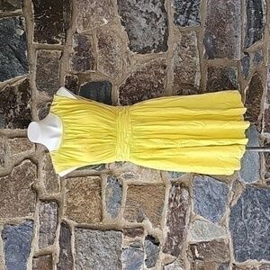 Boden 'Selina' Sleeveless Pleated Fit & Flare Dress in Yellow Size 6 Reg